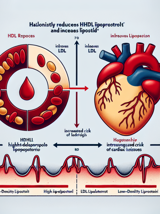 À long terme, l'halotestin réduit significativement le HDL et augmente le LDL - le risque cardiaque augmente