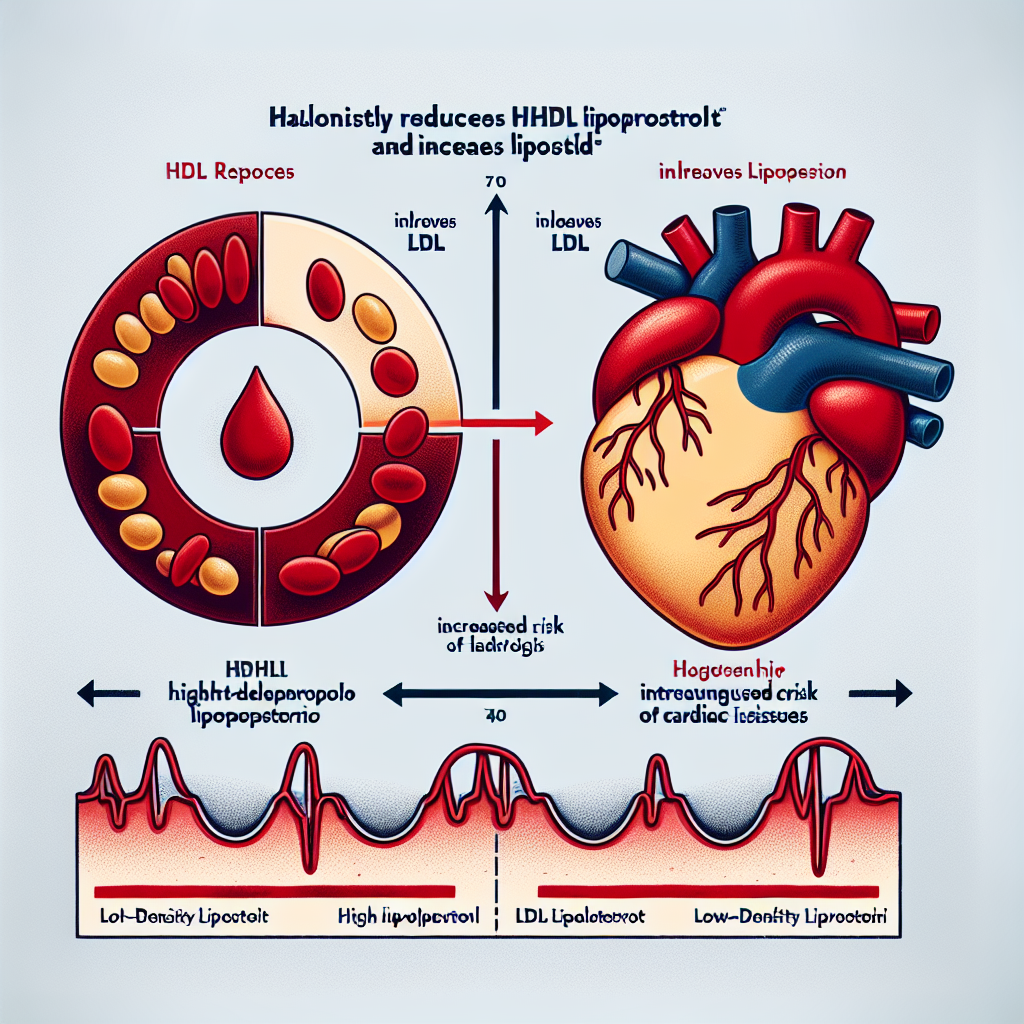 À long terme, l'halotestin réduit significativement le HDL et augmente le LDL - le risque cardiaque augmente