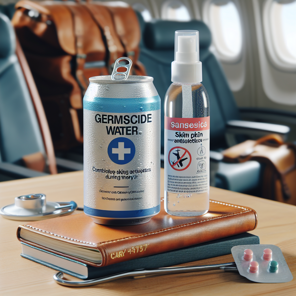 Puis-je combiner l'Eau Germicide avec des antiseptiques cutanés sur le parcours ?