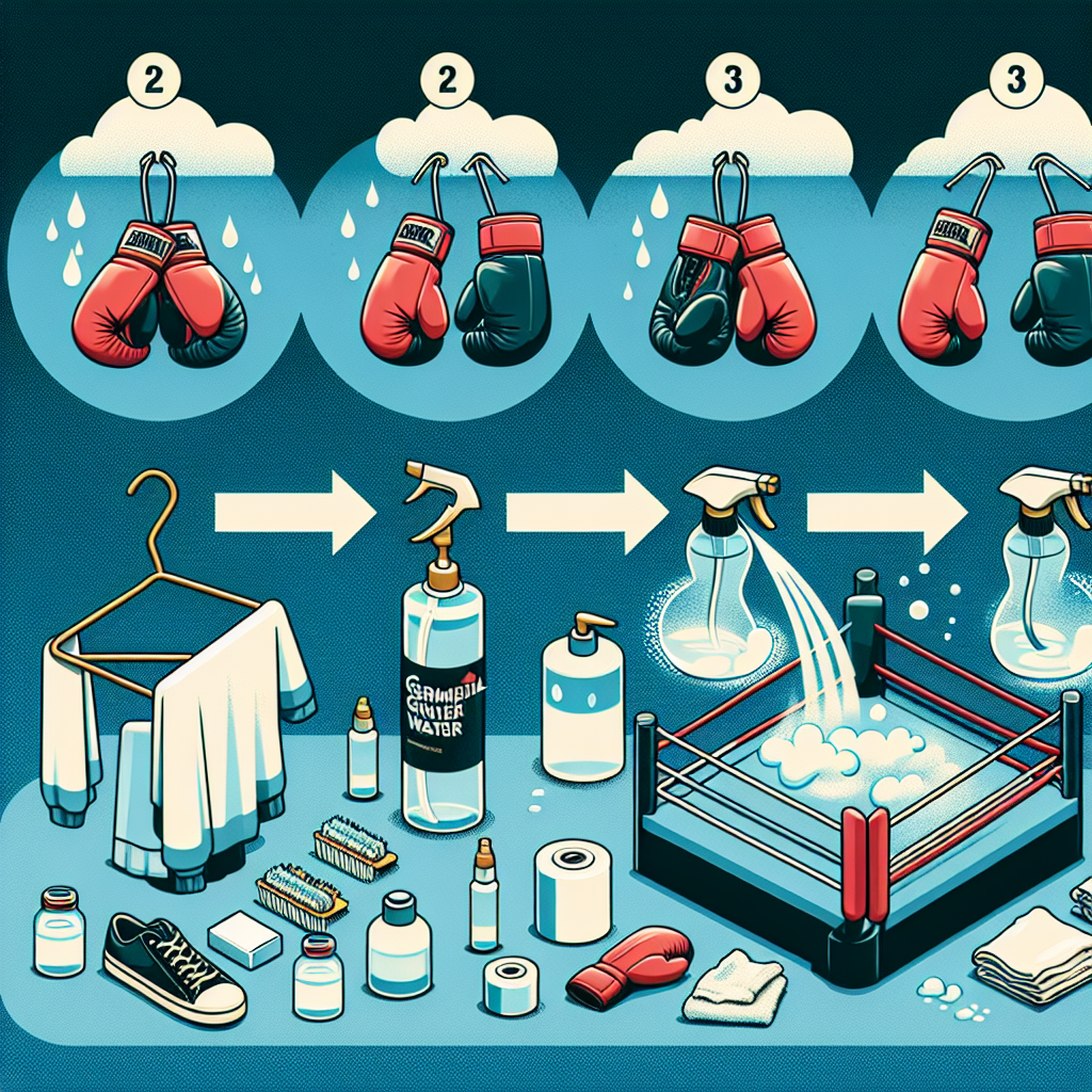 Traitement des gants de boxe à l'Eau germicide : comment bien faire ?