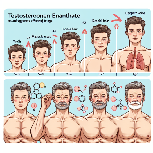 Effet de l'énanthate de testostérone sur l'effet androgénique selon l'âge