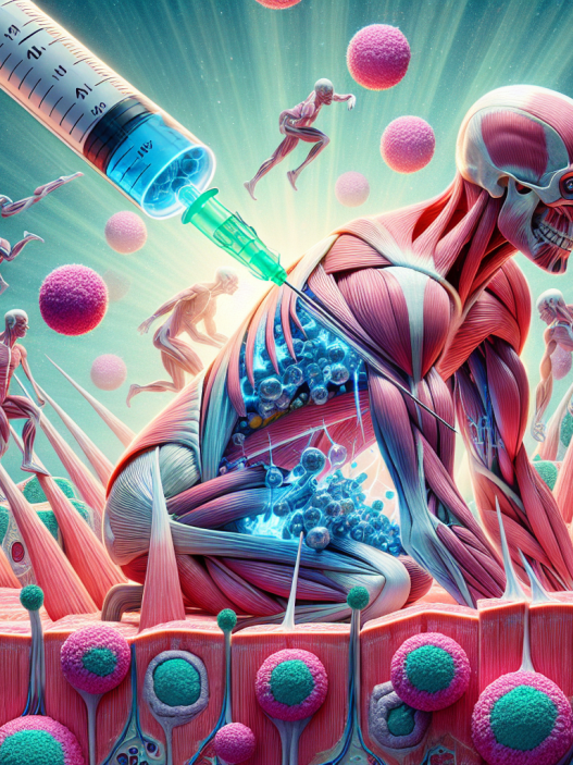 Injection de Trivalium de Parabolan sur la structure des fibres musculaires