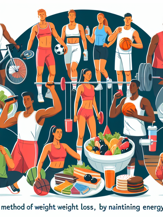 La meilleure façon de perdre du poids est de soutenir l'équilibre énergétique chez les sportifs