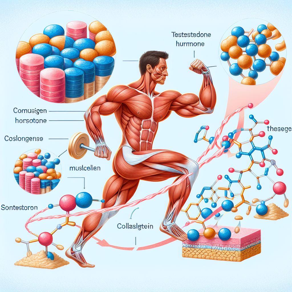 Rôle de la testostérone dans la synthèse du collagène musculaire