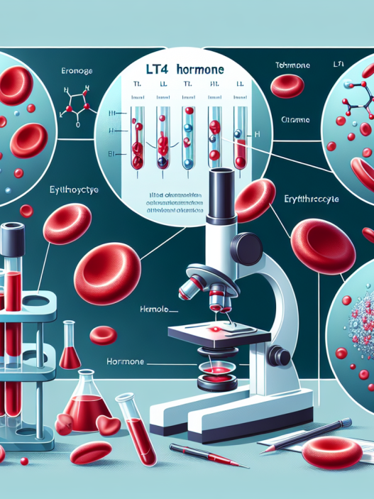 LT4 sodique et contrôle du taux d'érythrocytes dans le sang