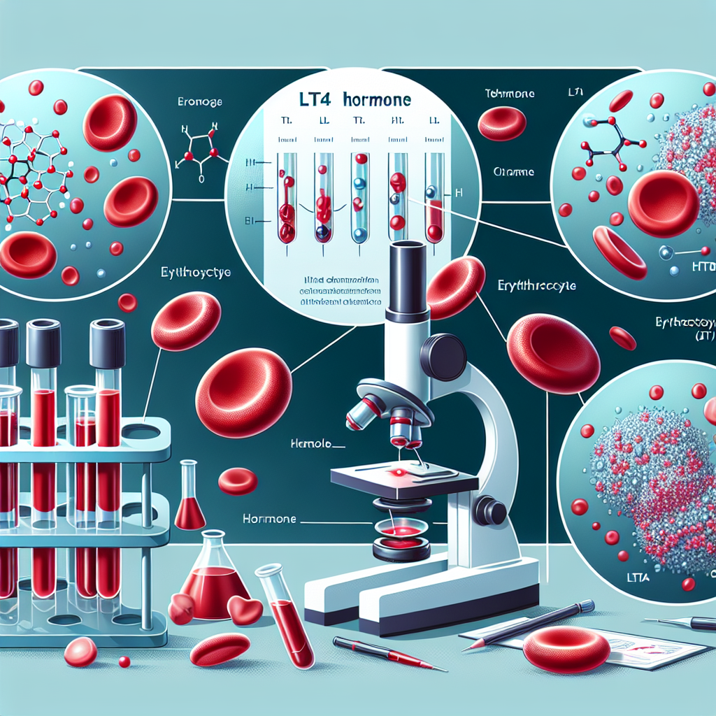 LT4 sodique et contrôle du taux d'érythrocytes dans le sang