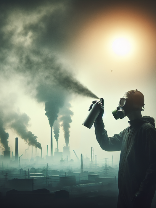 Sprays et entraînement en air pollué